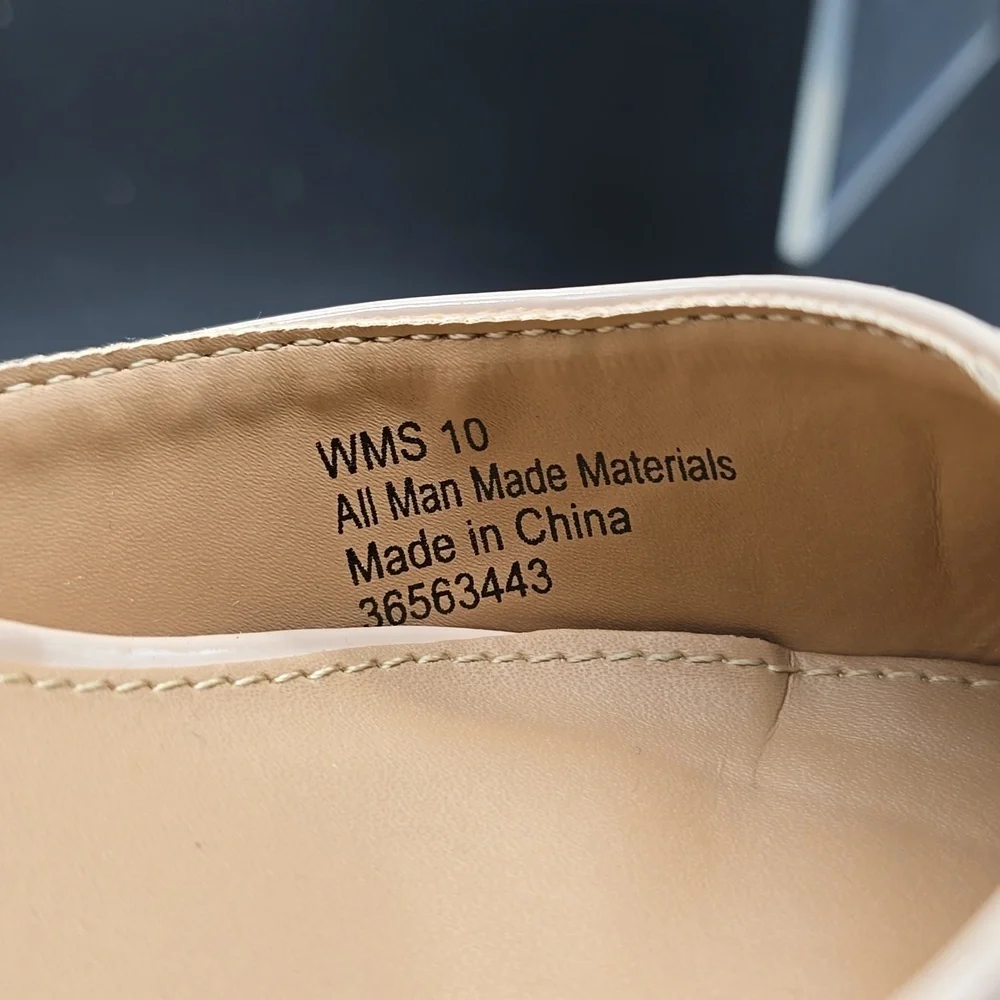 CATO | Women's | Slingback Pumps |Nude Patents | Pointed Toe | Size 10M